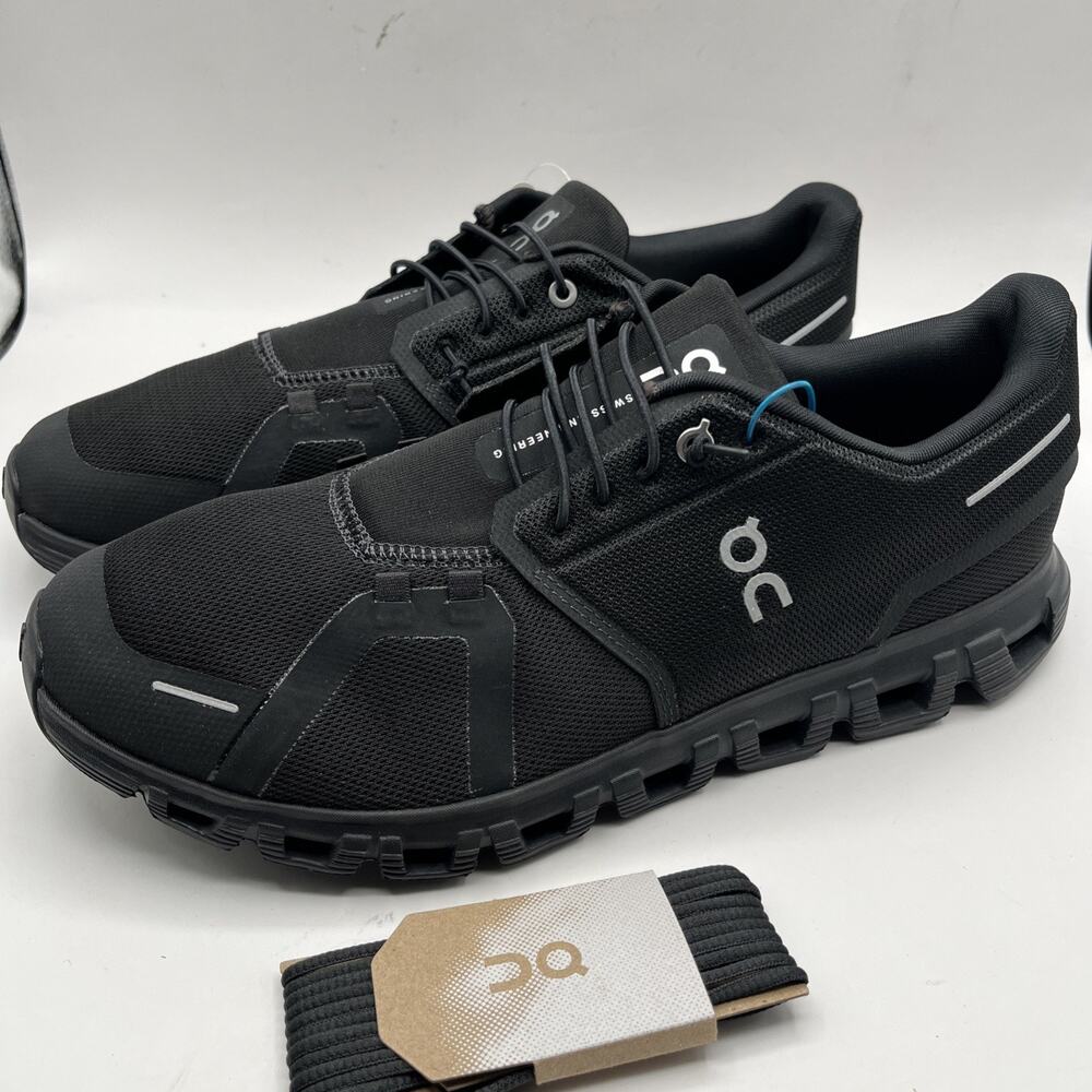 Cloud 6 Black Mesh Men’s Athletic Sneakers Shoes Sz 10.5 US